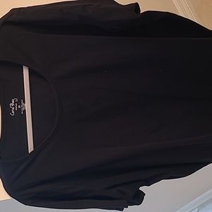 Coral Bay Woman Plus 3x Black Tshirt